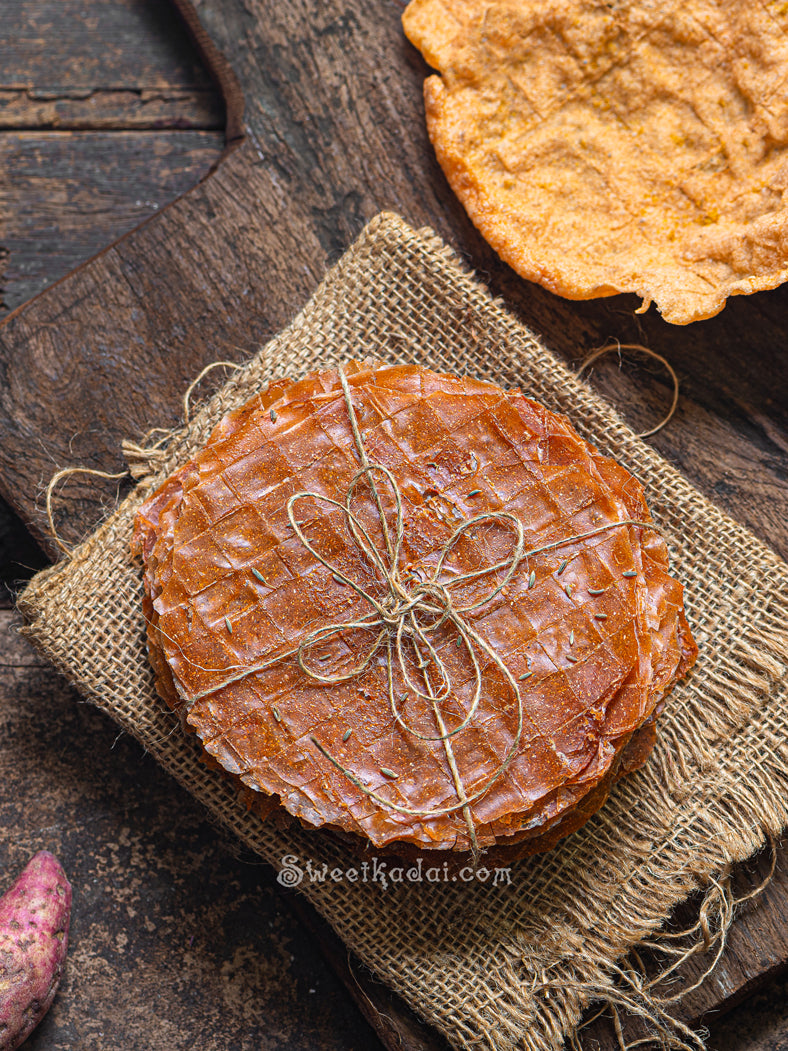 Maravalli Kizhangu Appalam (Homemade).